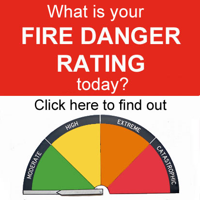 Fire danger rating sign NSW